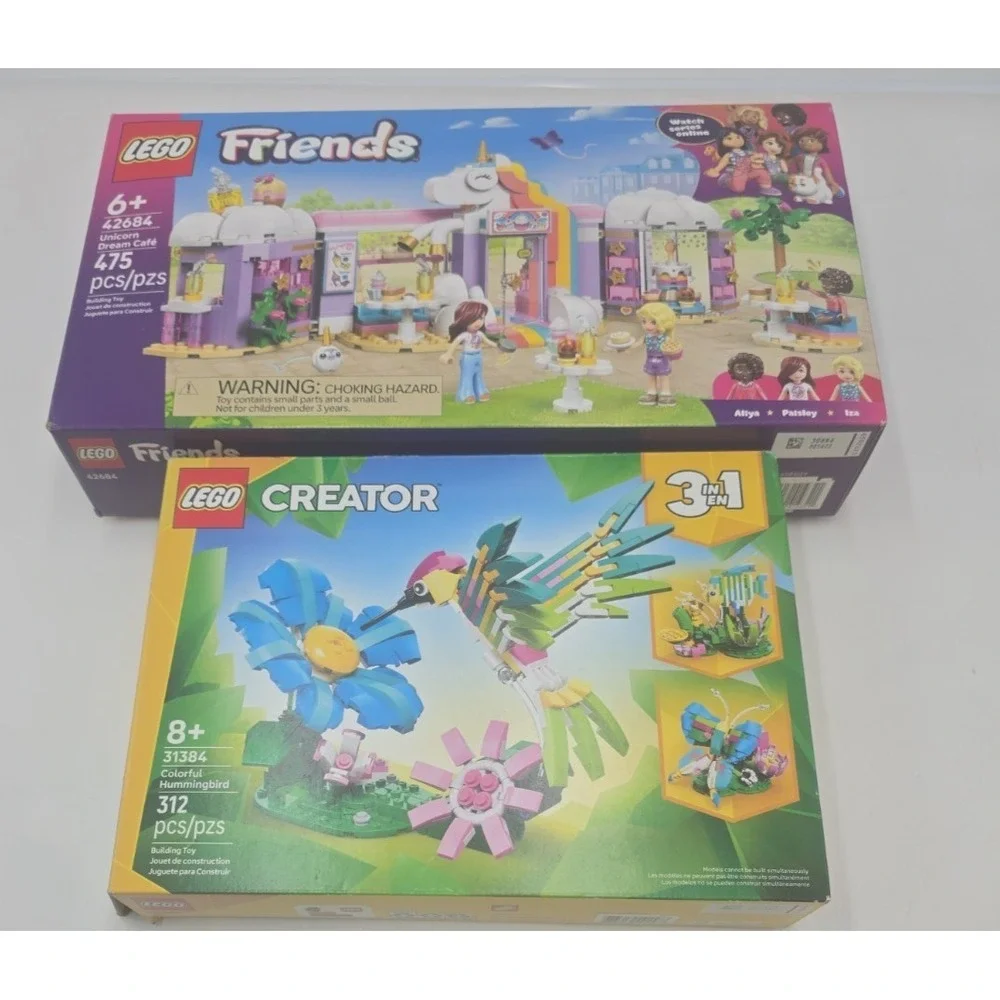 LEGO Friends Unicorn Dream Café 42684 Building Kit Creator Floral Hummingbird